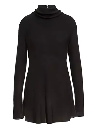 Khaite The Vray Halterneck Blouse In Black