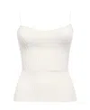 Khaite The Ziggy Knitted Top In White