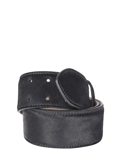Khaite Theo Waist Belt In Black