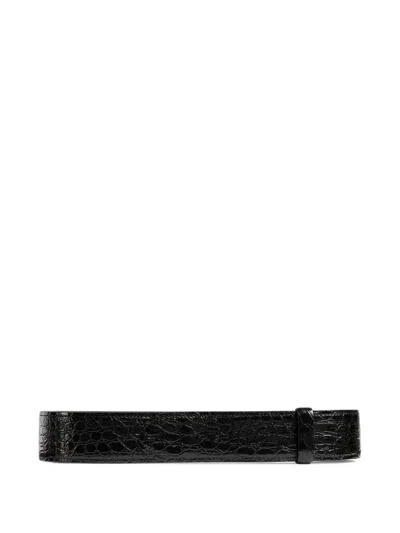 Khaite Theo Waist Belt In Black