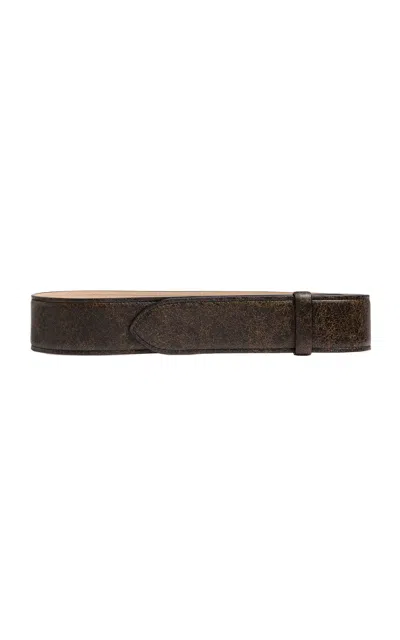 Khaite Theo Waist Belt In Brown