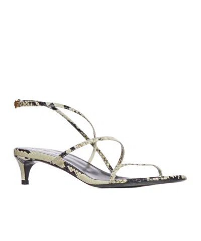 KHAITE KHAITE STRAP DETAILED HEELED SANDALS