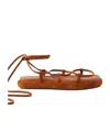 Khaite Tie Around Sandals In Multi