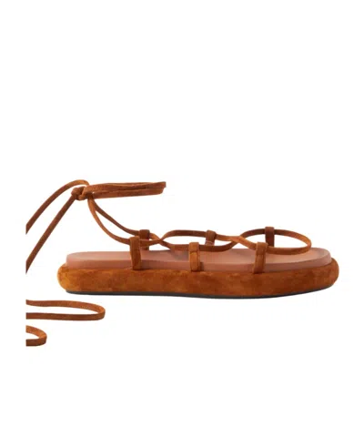 Khaite Tie Around Sandals In Multi