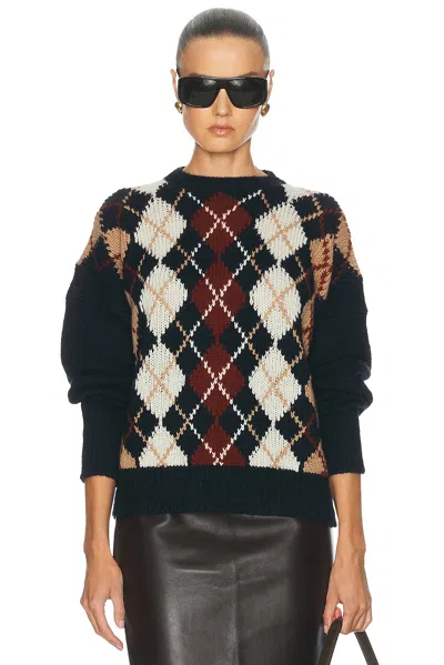 Khaite Timi Sweater In Navy Multi