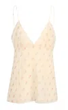 Khaite Timy Floral-printed Silk Organza Camisole Top In Pink