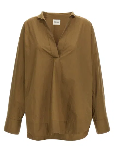 Khaite Tito Shirt, Blouse Brown