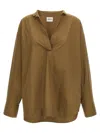 Khaite Tito Blouse In Brown
