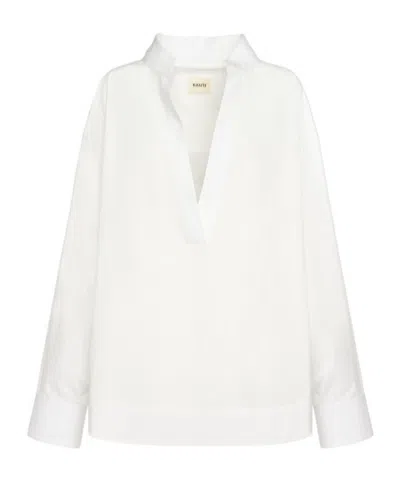 Khaite Tito Poplin Shirt In White