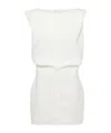 Khaite Toma Cotton Canvas Minidress In White