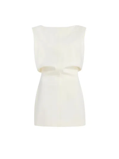 Khaite Toma Short Dress In White