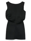 Khaite Toma Tunic Minidress In Multi