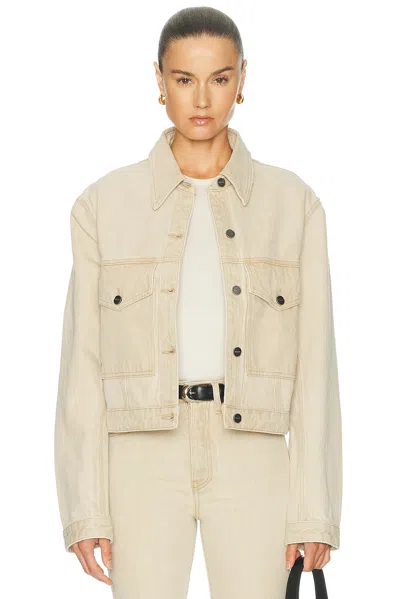 Khaite Tomer Collared Denim Jacket
