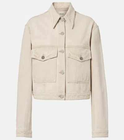 Khaite Tomer Denim Jacket In Neutral