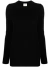 Khaite Toni Crewneck Cashmere Sweater In Black