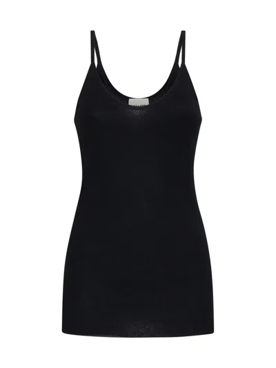 Khaite Selee Ribbed-knit Tank In Black