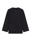 Khaite Long-sleeved Sweater In Black