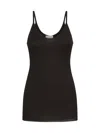 Khaite Selee Ribbed-knit Tank In Dark Brown