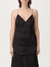 Khaite Deep V-neck Silk Top With Spaghetti Straps