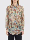 Khaite Goya Floral Silk Chiffon Button-down Top In White