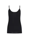 Khaite Ziggy Viscose Blend Tank Top In Black