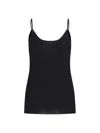 Khaite Ziggy Viscose Blend Tank Top In Black  