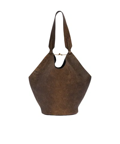 Khaite Top-handle Shoulder Bag In Black