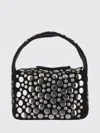 Khaite Small Elena Studded Suede Top Handle Bag In Black