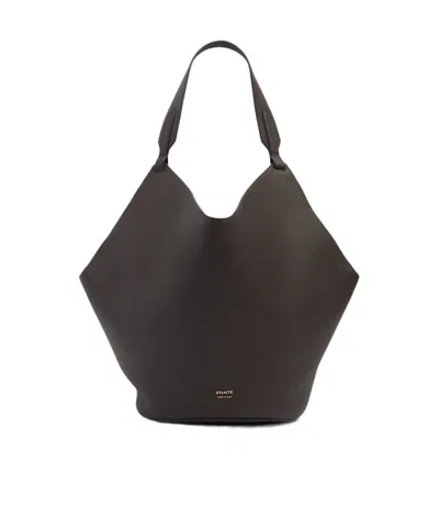 Khaite Tote With Double Handles And Soft Shape In Black
