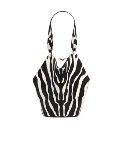 Khaite Tote With Double Handles And V-shape In Black