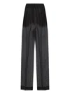 Khaite Trasnlucent Trousers In Black