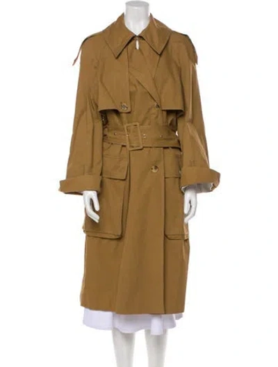 Pre-owned Khaite Trench Coat In Brown