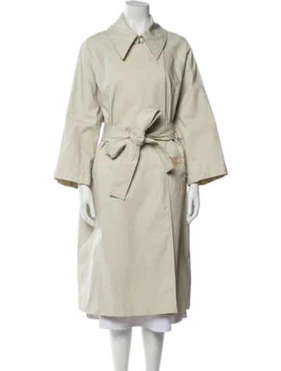 Pre-owned Khaite Trench Coat In Neutral