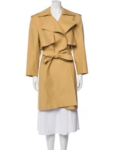 Pre-owned Khaite Trench Coat In Neutral