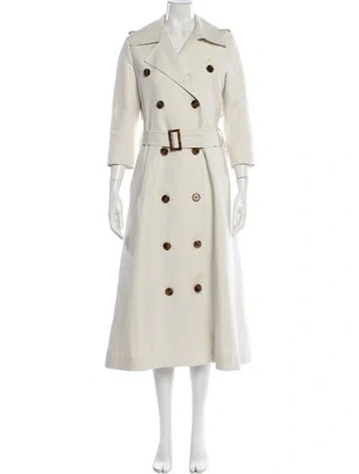 Pre-owned Khaite Trench Coat In Neutral