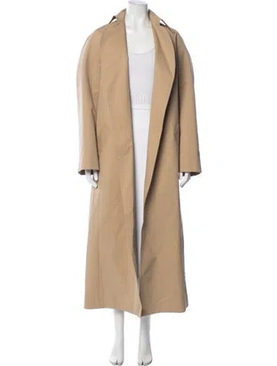Pre-owned Khaite Trench Coat In Neutral