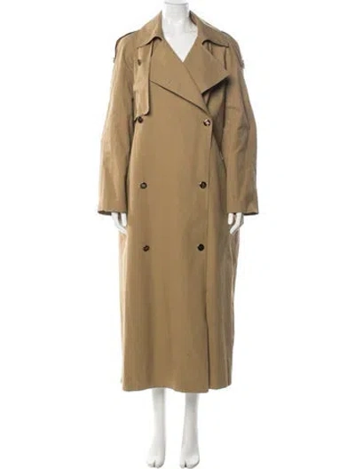 Pre-owned Khaite Trench Coat In Neutral