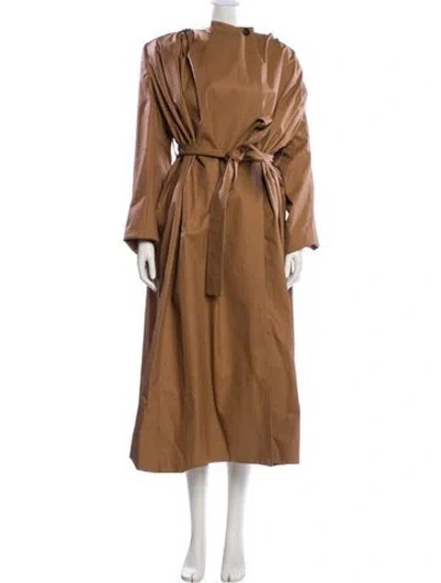 Pre-owned Khaite Trench Coat W/ Tags In Brown