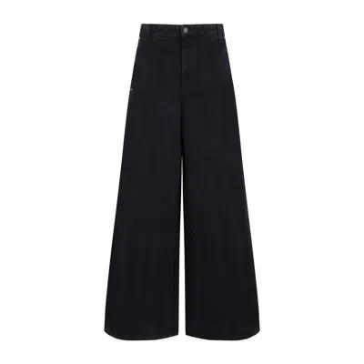 Khaite Trendy Black Cotton Pants For Women