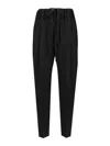 Khaite Trenton Baggy Fit Trousers In Black