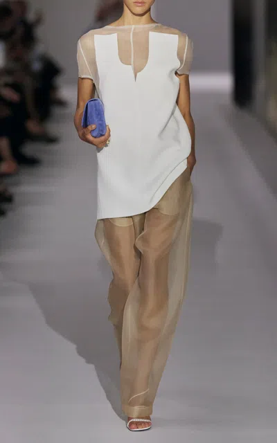 KHAITE TRENTON SILK-ORGANZA DRAWSTRING PANTS