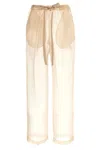 Khaite Trenton Pleated Silk-organza Tapered Pants