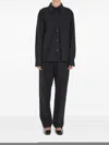 Khaite Black Trenton Trousers In Black