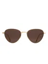 Khaite Triangular-frame Sunglasses In Brown