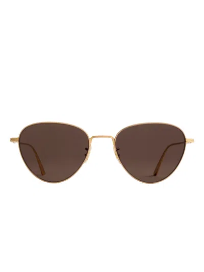 Khaite Triangular-frame Sunglasses In Brown
