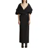 KHAITE KHAITE TRUMAN PORTRAIT COLLAR WRAP DRESS