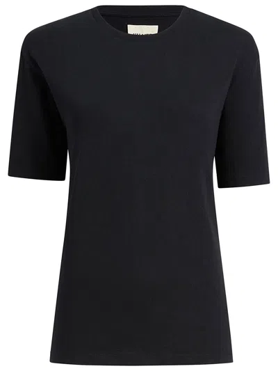 Khaite T-shirt Mae In Cotton In Black