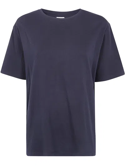 Khaite T-shirt Short Sleeve "mae" In Blue