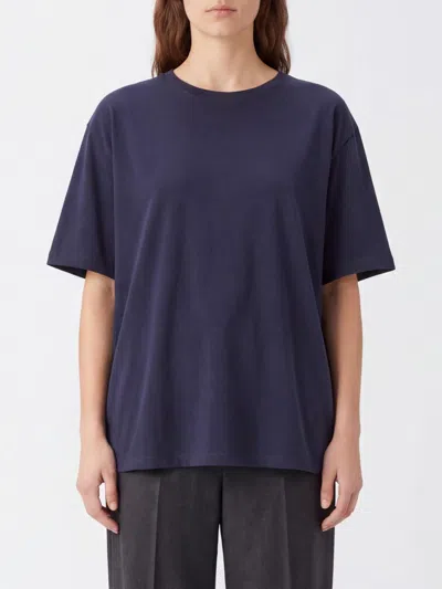 Khaite T-shirt Woman Color Black In Blue