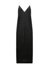 Khaite Yao Strapless Column Maxi Dress In Black